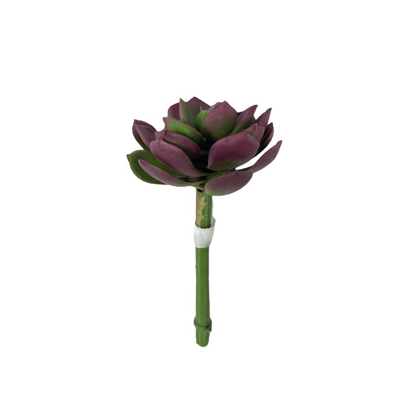 COREL - Cactus Decorativo Corel Suculenta Burdeo-Verde 12cm
