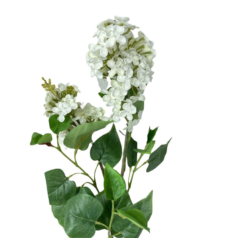 COREL - Flor Decorativa Lila Blanca 85cm