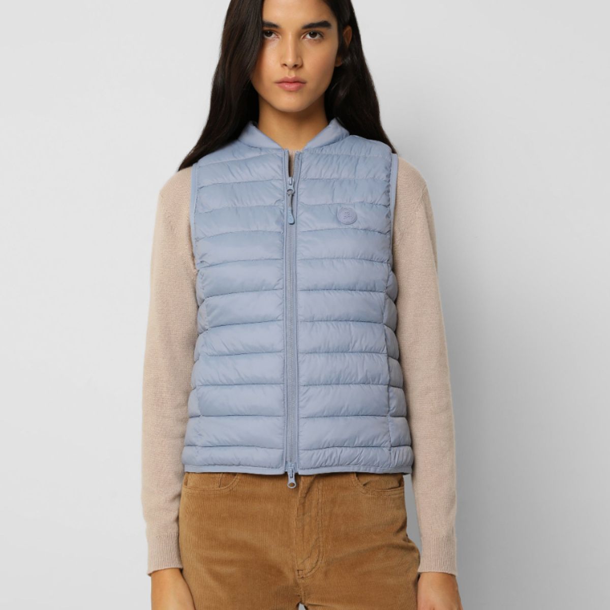 SCALPERS - Parka Sin Mangas Acolchado Calavera Blue