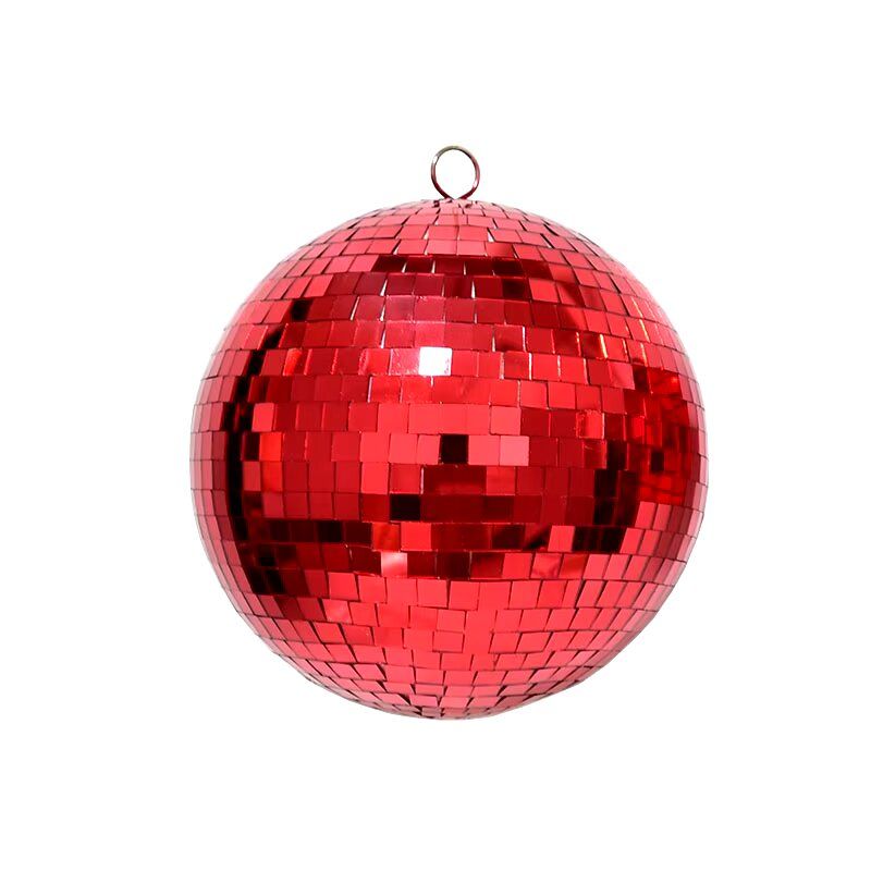 COREL - Esfera De Espejo Navideña Roja 15cm