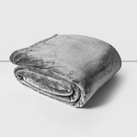 Frazada Flannel Lisa Illussions 2 Plazas Gris