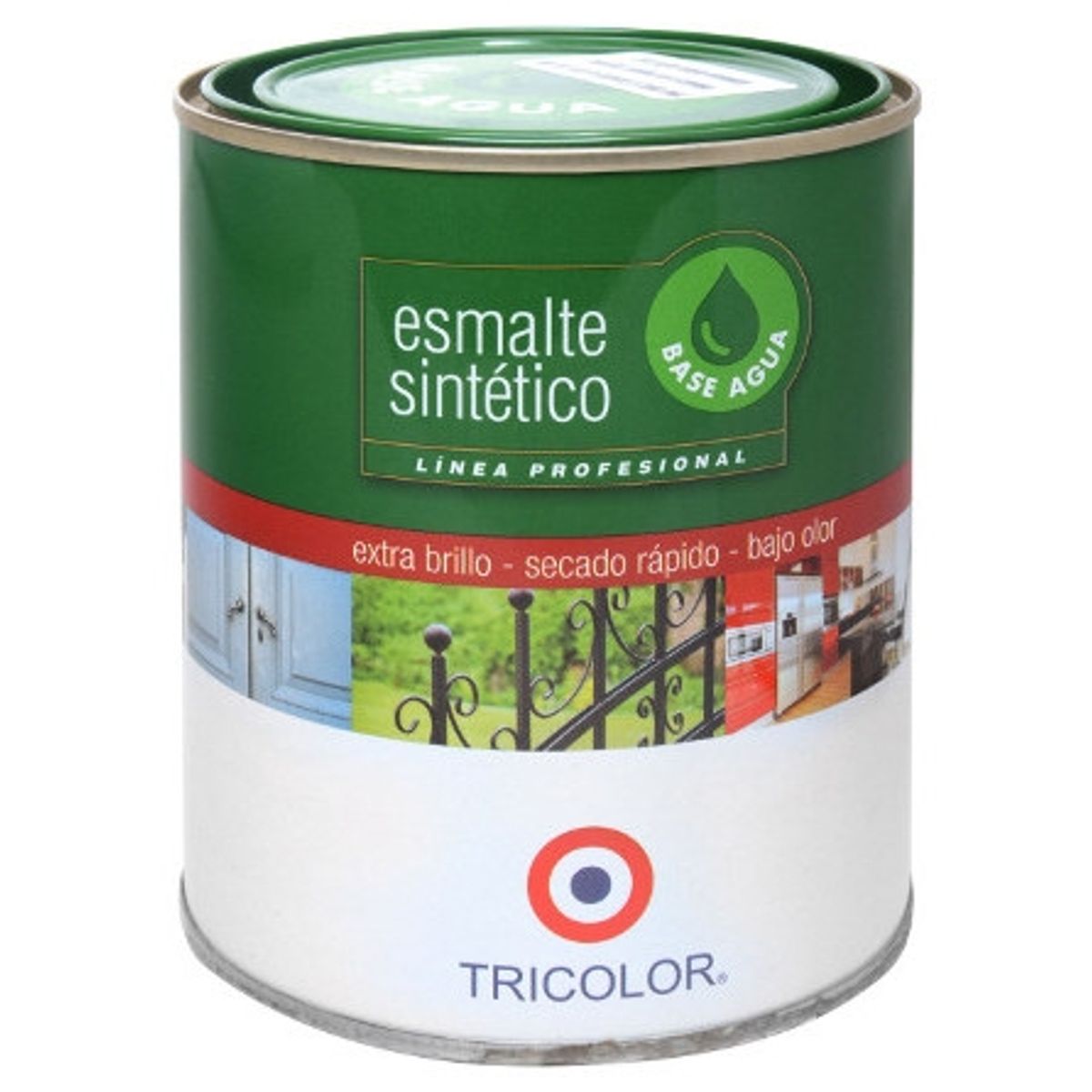TRICOLOR - ESMALTE SINTETICO BASE AGUA  BLANCO TRIC