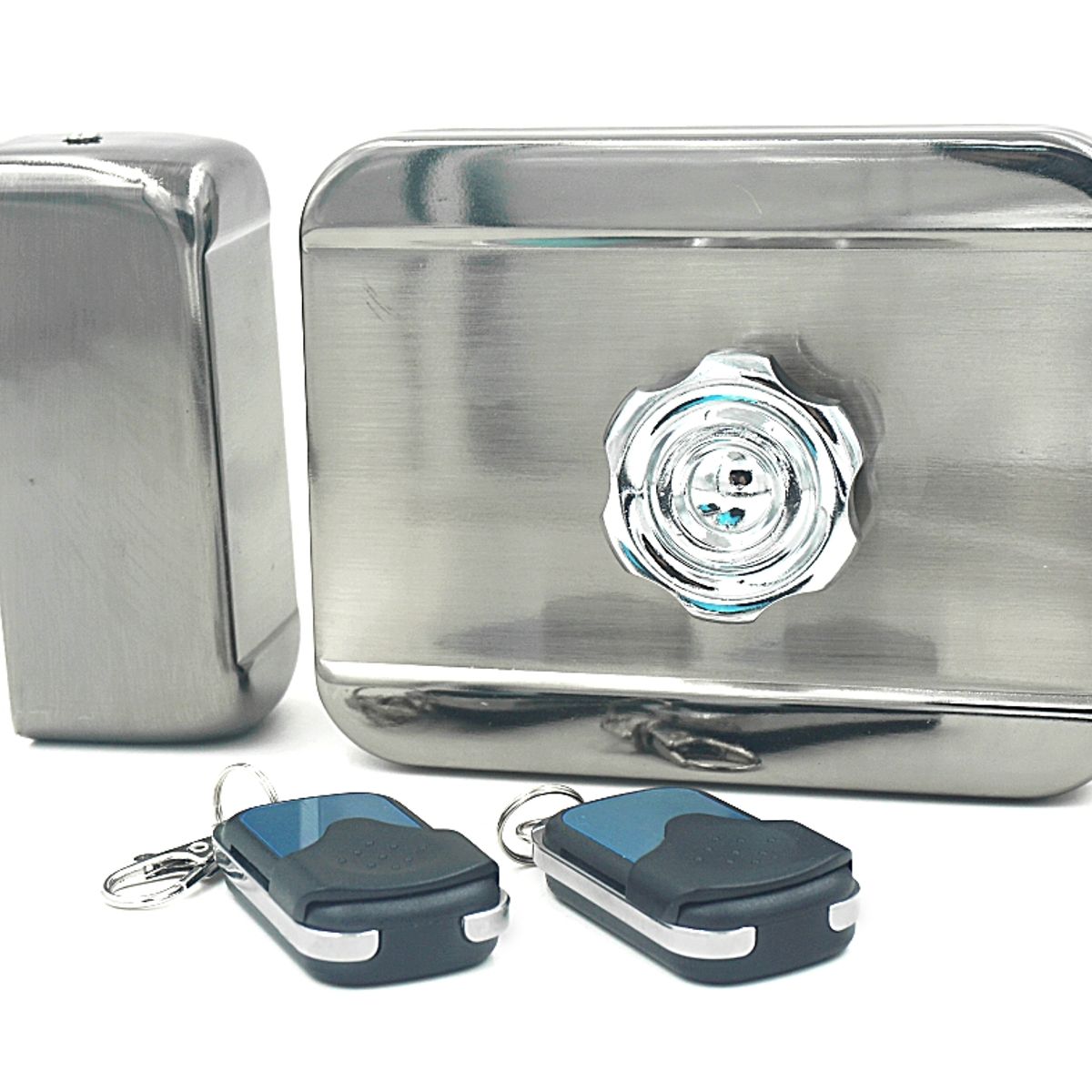 GENERICO - Cerradura Electrica Interior Con 2 Controles