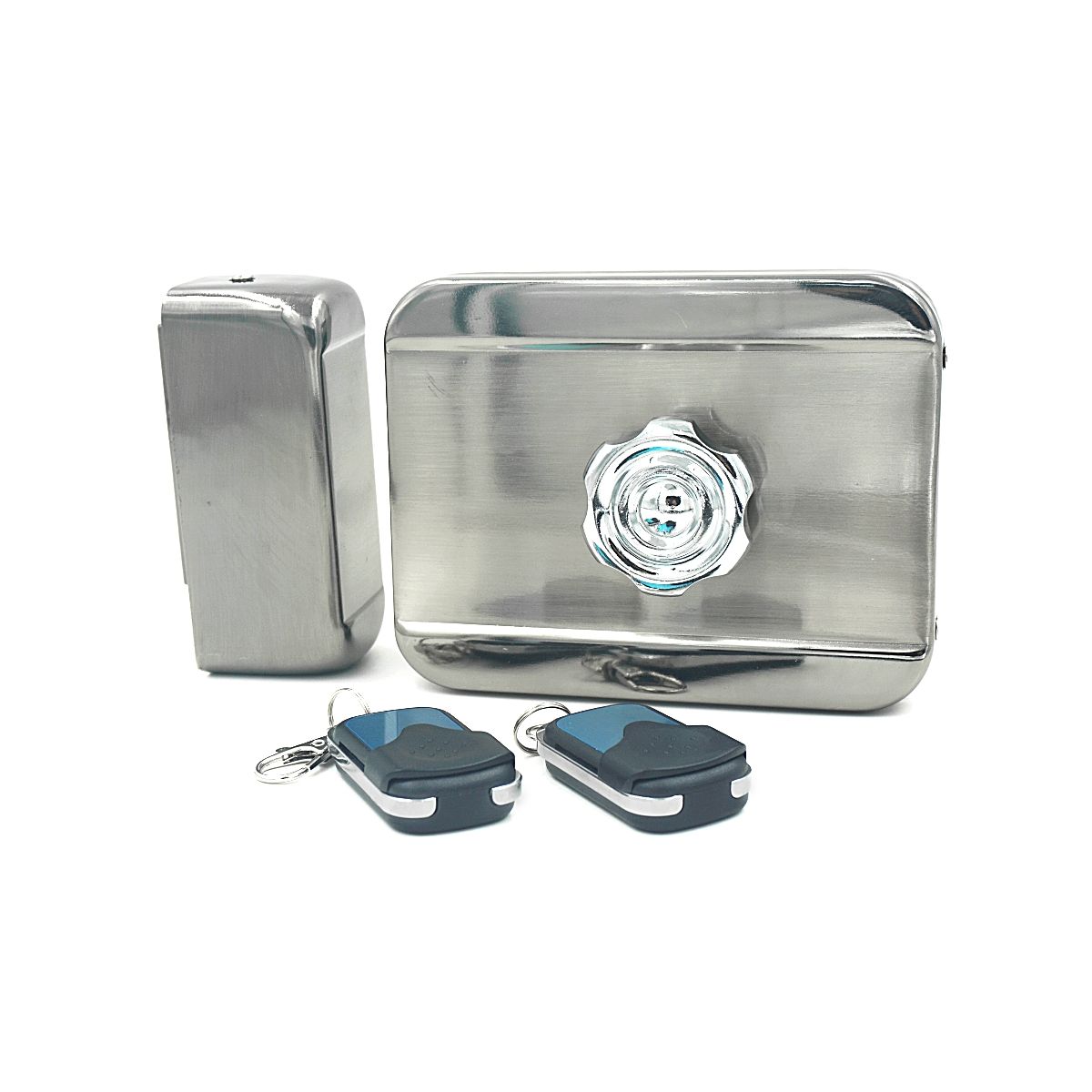 GENERICO - Cerradura Electrica Interior Con 2 Controles