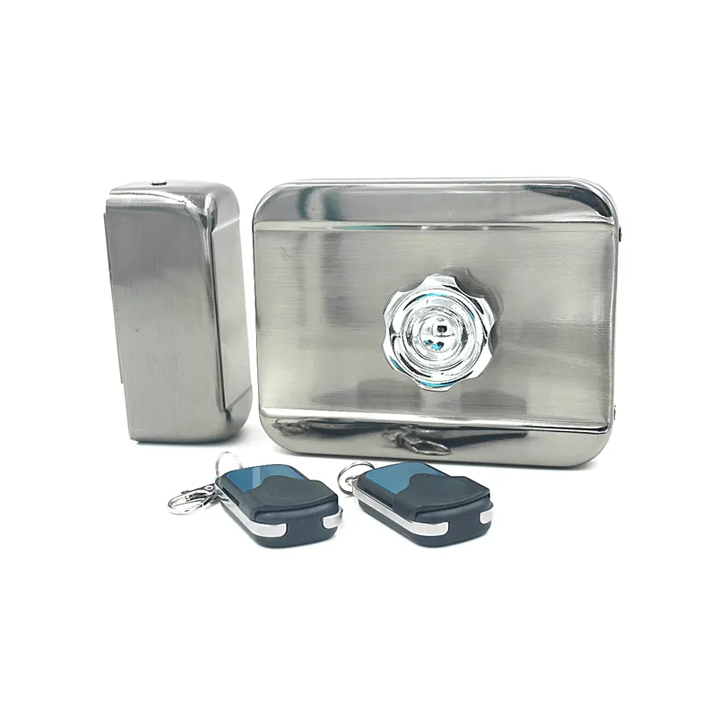 GENERICO - Cerradura Electrica Interior Con 2 Controles