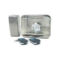 GENERICO - Cerradura Electrica Interior Con 2 Controles