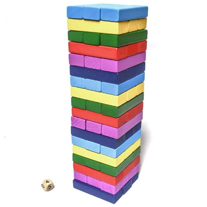 GENERICO - Yenga Color Torre Jenga De Madera
