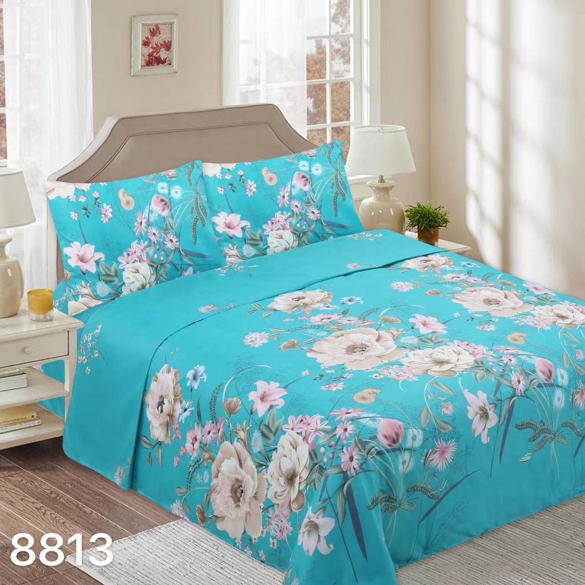 GENERICO - Set Sabanas King 144 Hilos Hemosos Diseños