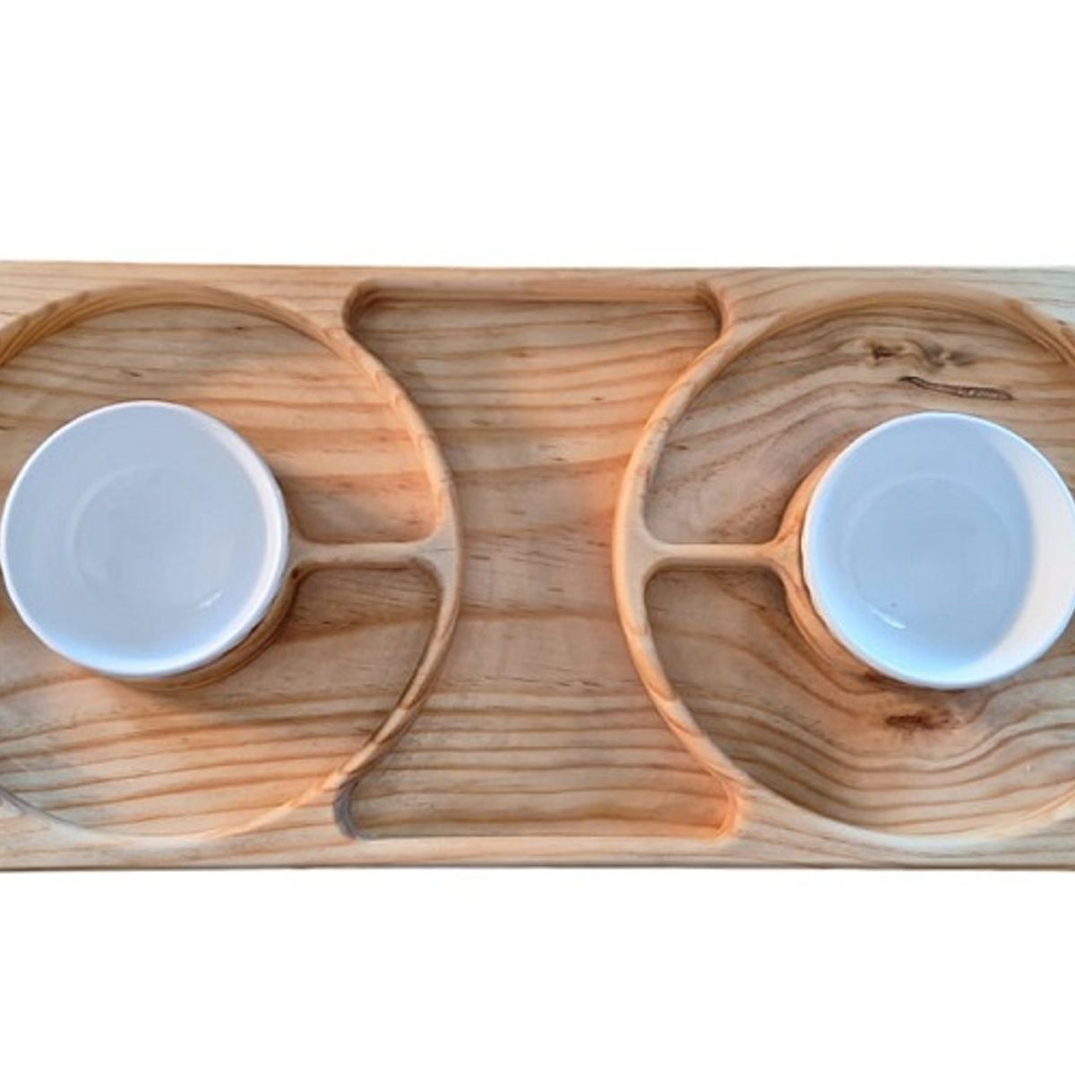 GENERICO - Tabla de aperitivo XL con 2 pocillos