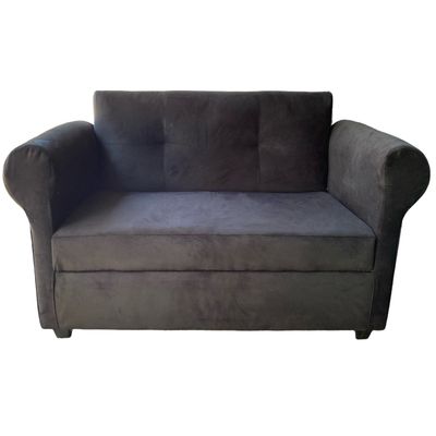 Imagen 2 del producto Sofa 2 Cuerpos Barcelona Felpa Negro