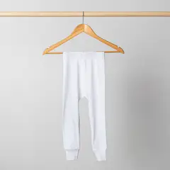 PIMMALU - Legging Niña Blanco Algodón Pima Peruano