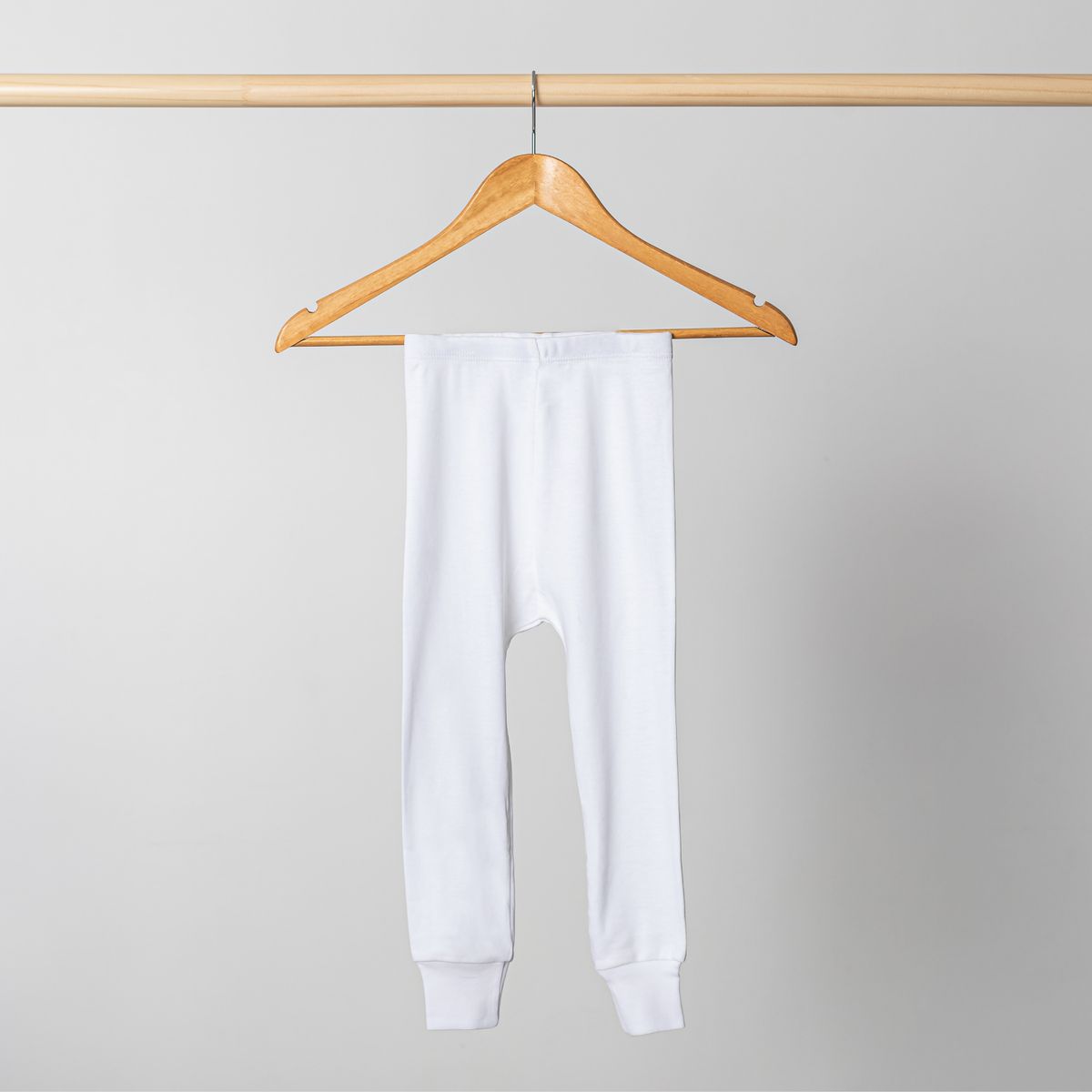 PIMMALU - Legging Niña Blanco Algodón Pima Peruano