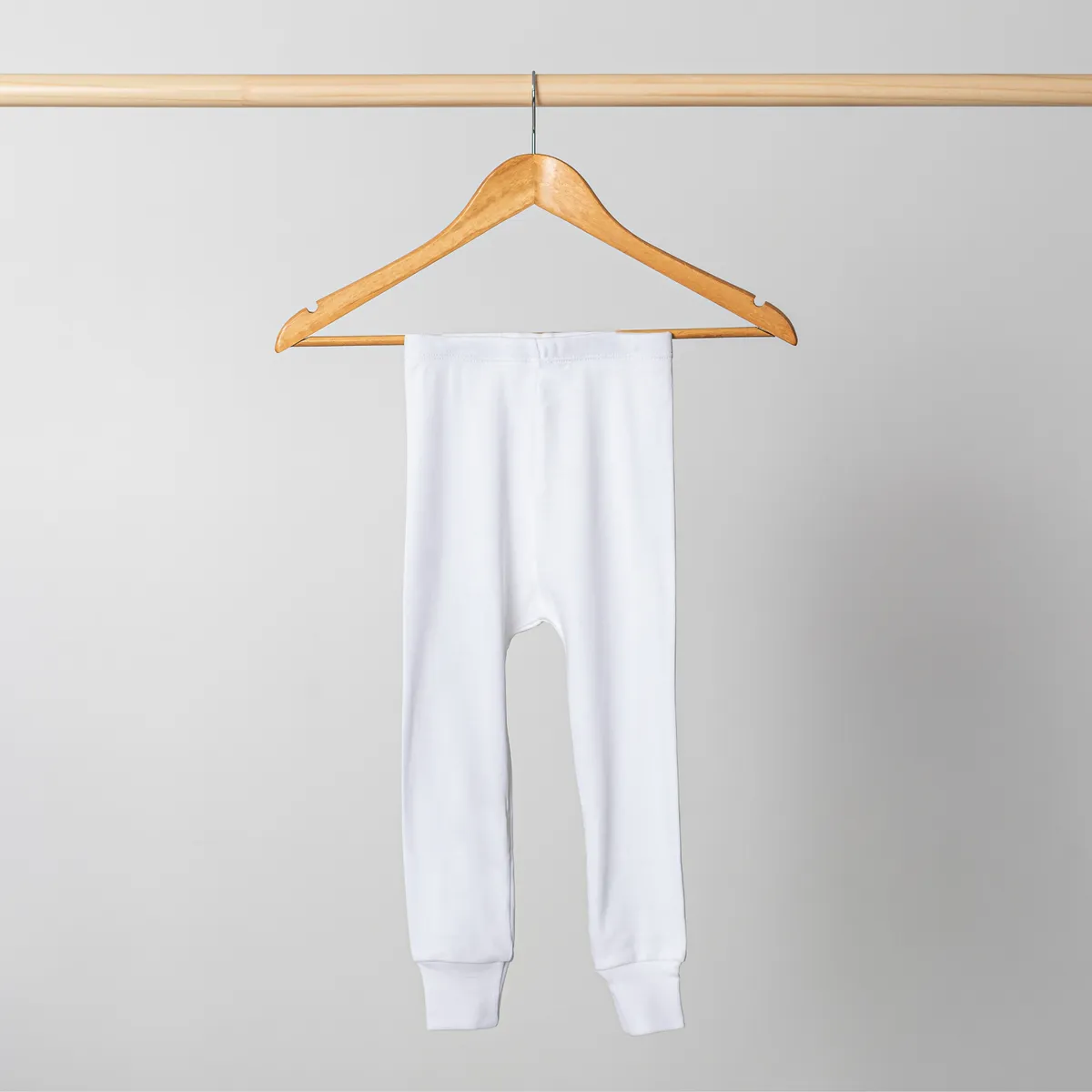 PIMMALU - Legging Niña Blanco Algodón Pima Peruano