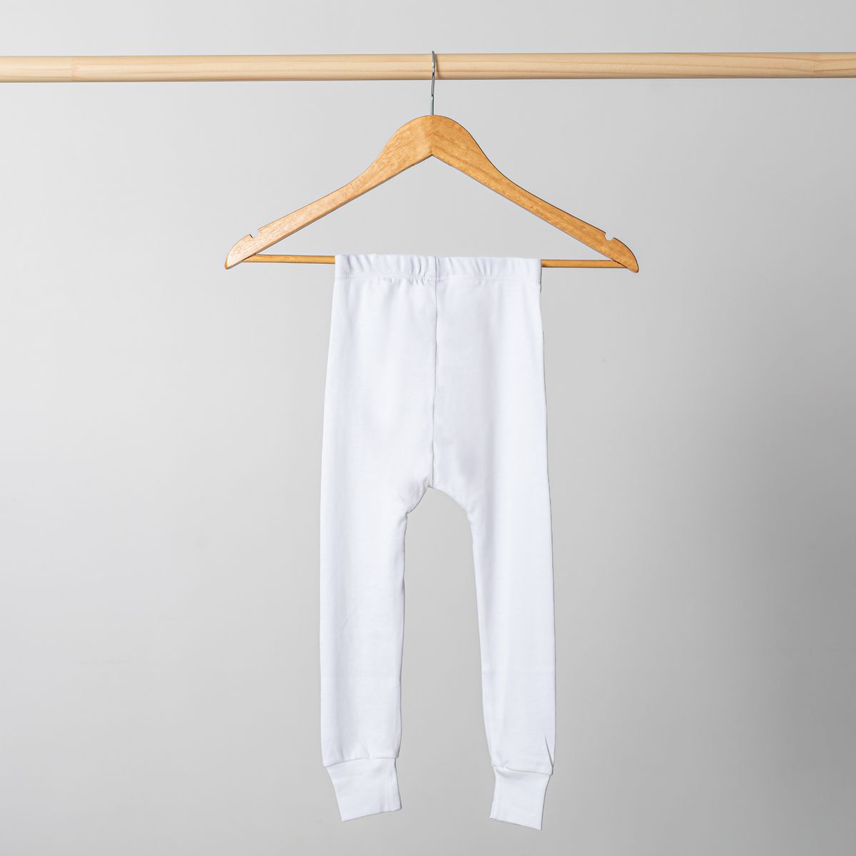 PIMMALU - Legging Niña Blanco Algodón Pima Peruano