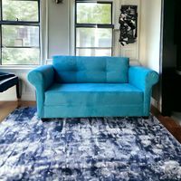 Sofa 2 Cuerpos Barcelona Felpa Turquesa