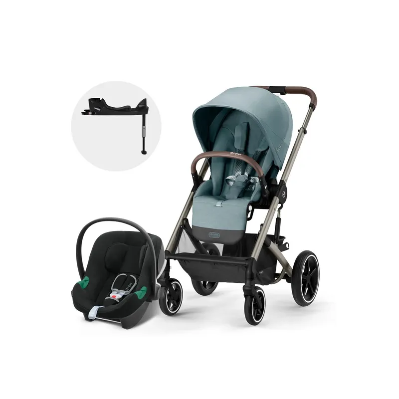 CYBEX - Coche Travel System Balios S 3.0 TPE Blue + Aton B2 + Base CYBEX