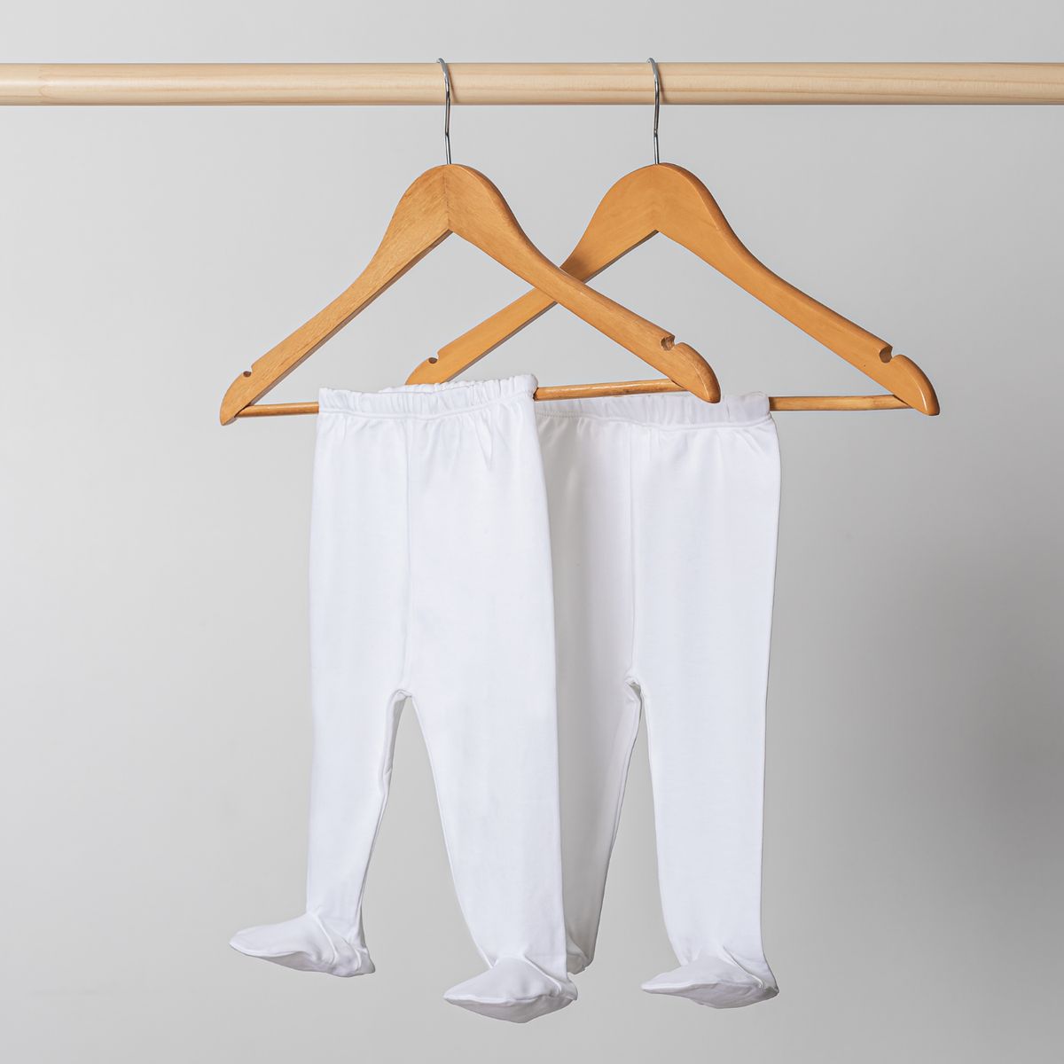 PIMMALU - Pack 2 Pantys Bebés Blancas Algodón Pima Peruano