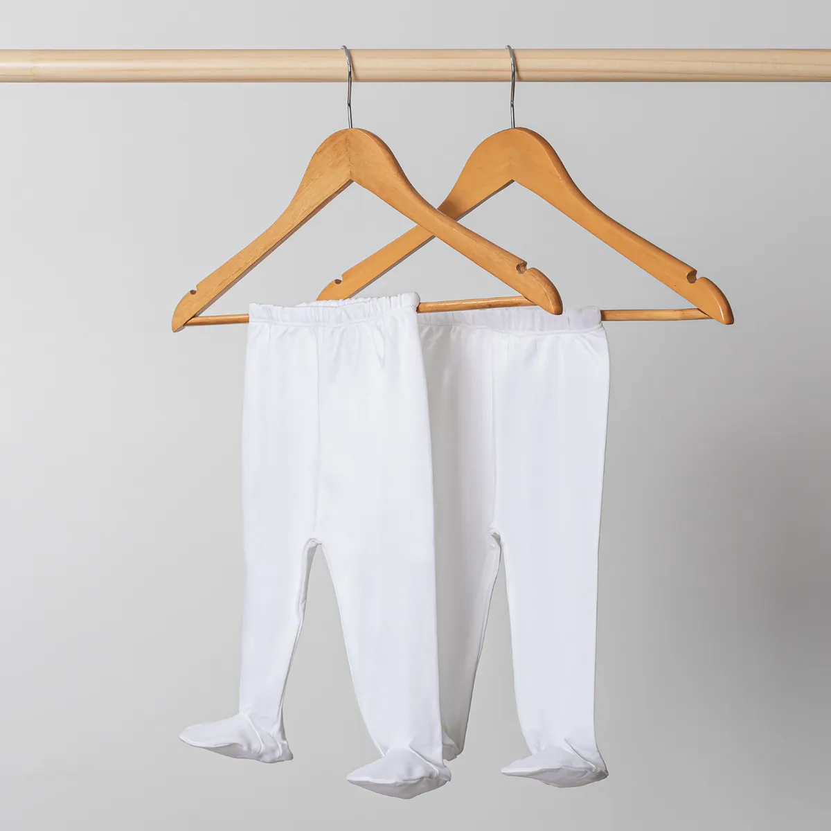 PIMMALU - Pack 2 Pantys Bebés Blancas Algodón Pima Peruano