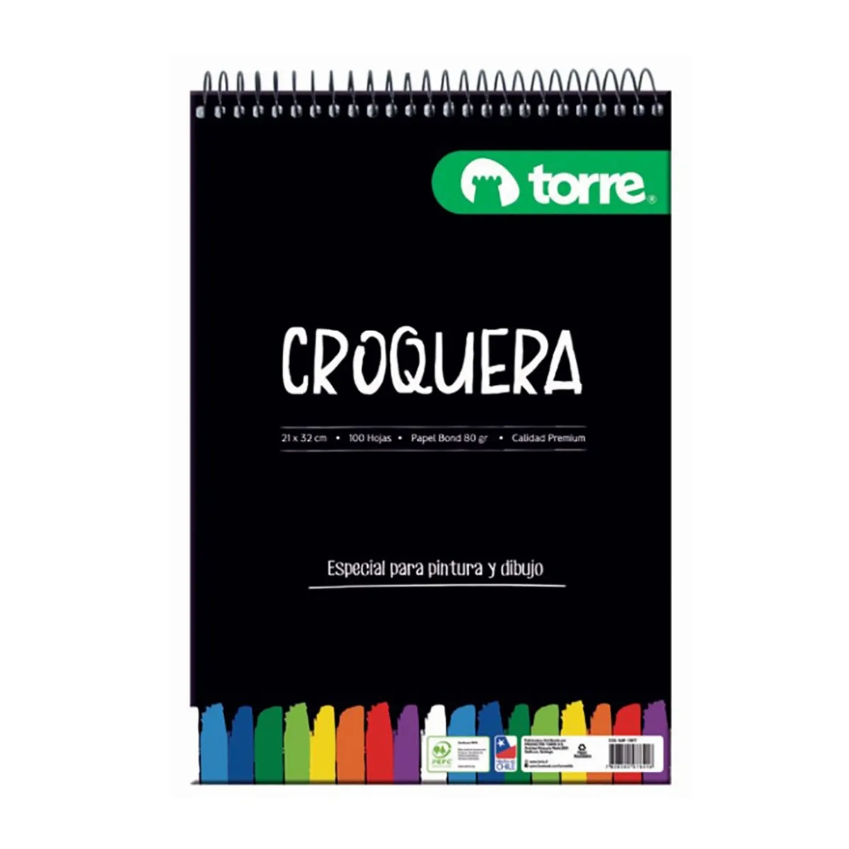 TORRE - Croquera Imagia 100 hj 21x 32 cm x10 ud