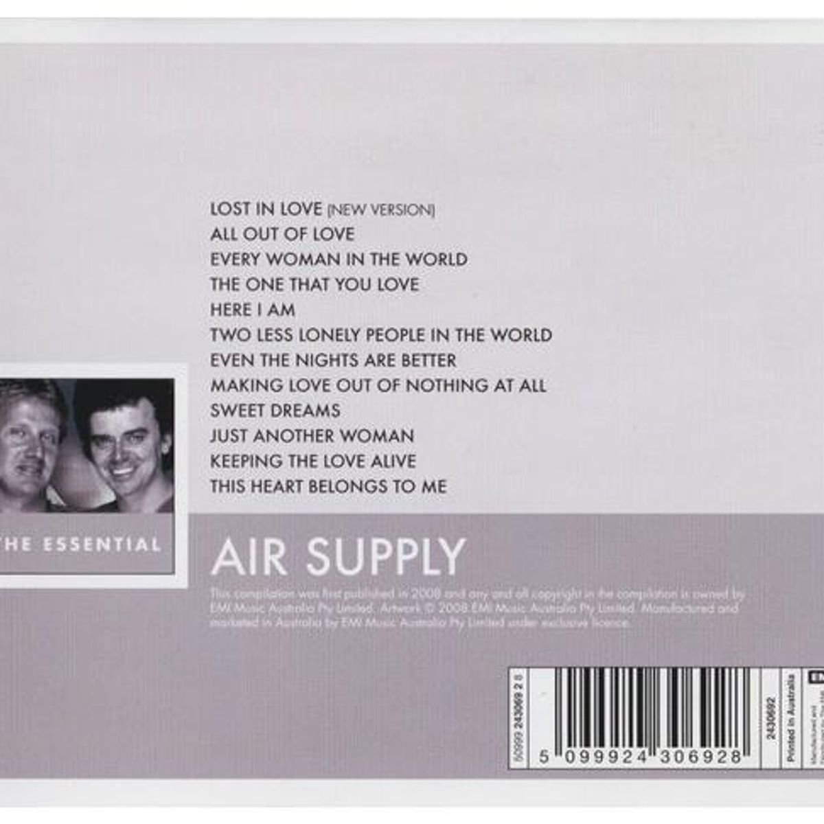 HITWAY MUSIC - AIR SUPPLY - ESSENTIAL - CD HITWAY MUSIC