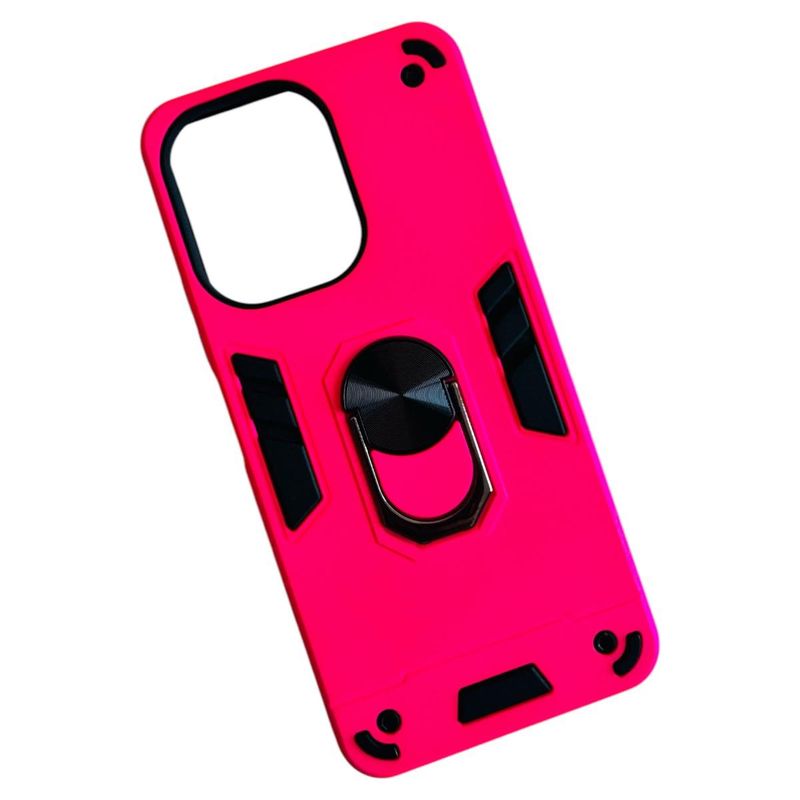 GENERICO - Carcasa Para Xiaomi Redmi 13c Anti Golpes Anillo Fucsia