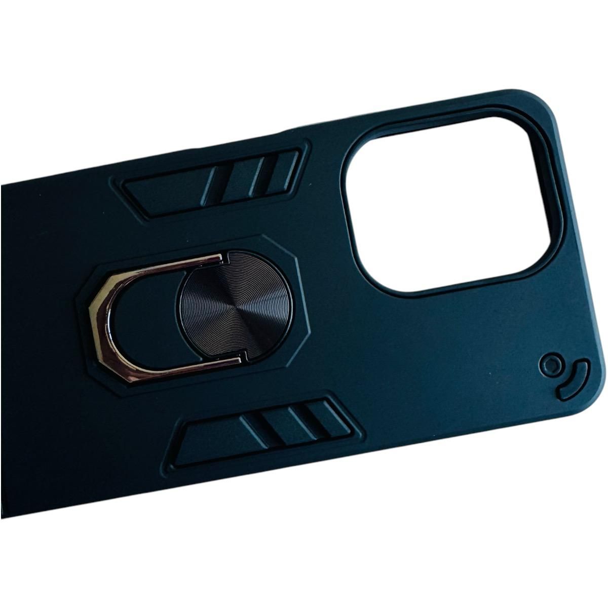 GENERICO - Carcasa Para Xiaomi Redmi 13c 4g 5g Anti Golpes Anillo Negro