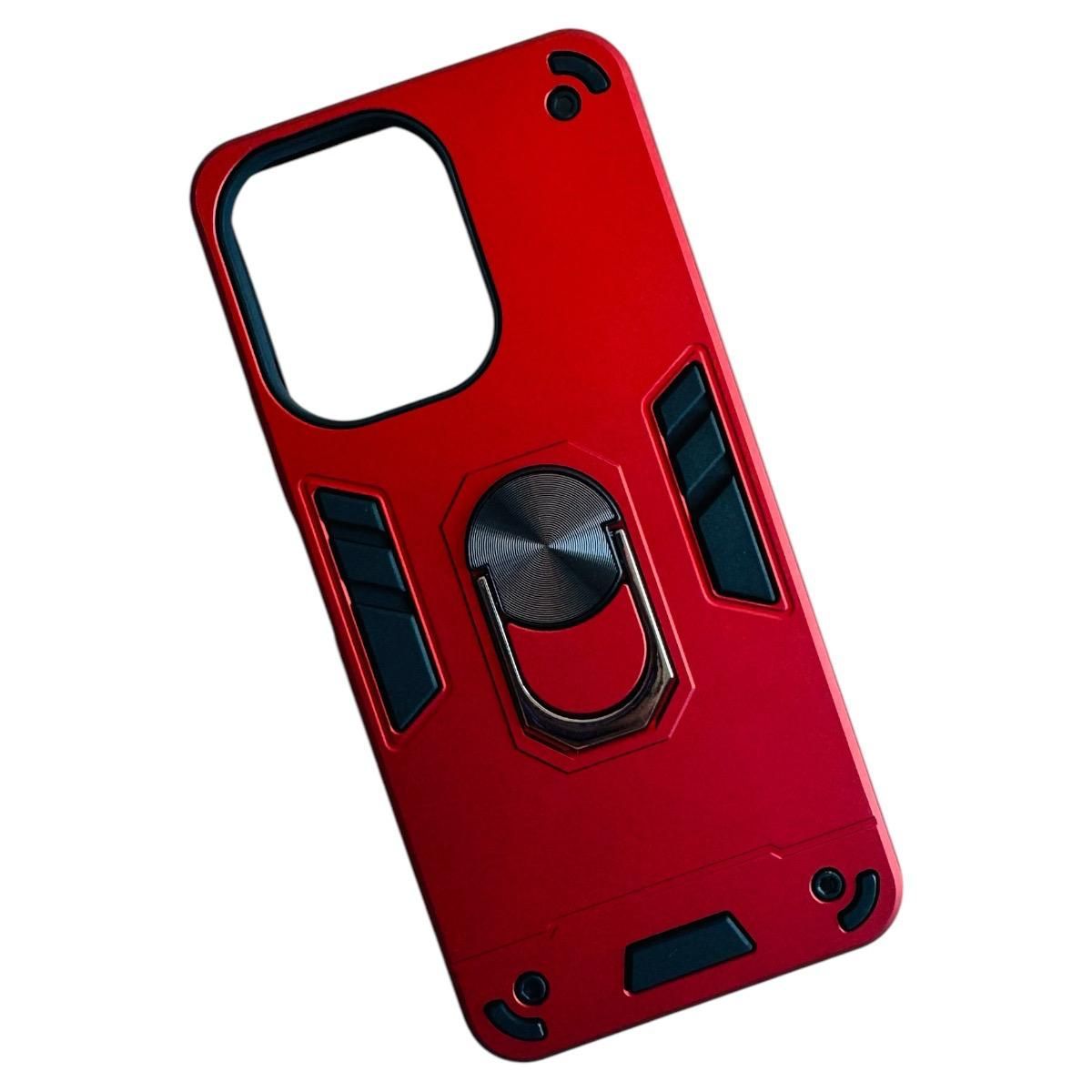 GENERICO - Carcasa Para Xiaomi Redmi 13c 4g 5g Anti Golpes Anillo Rojo