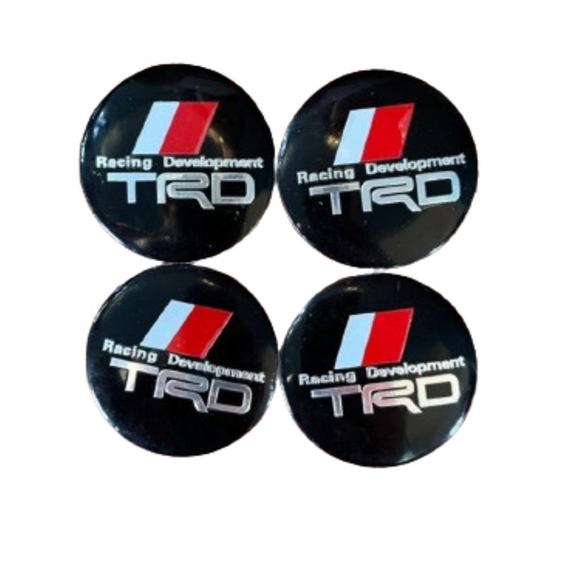 GENERICO - set X4 Tapa Centro TRO Llanta Autos 56mm Negra-Plata