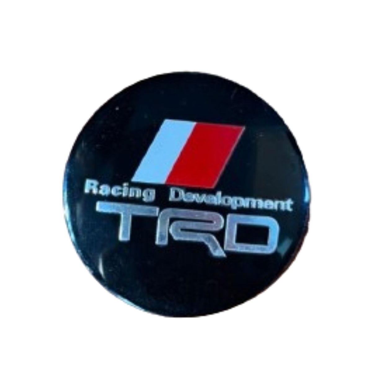 GENERICO - Tapa Centro Llanta Auto TRO 56mm Negra Logo Plata Unidad