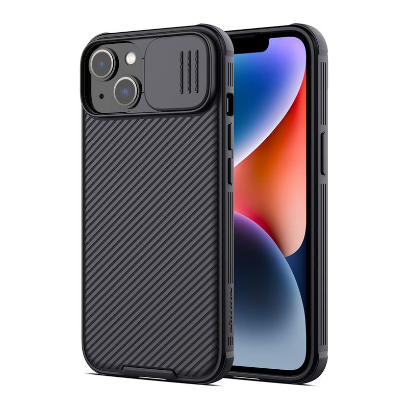 NILLKIN - Carcasa Nillkin Camshield Pro Para iPhone 14 Plus Negro + Vidrio