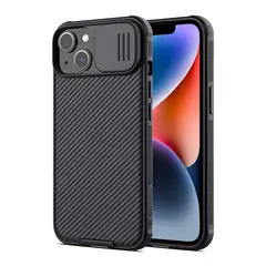 NILLKIN - Carcasa Camshield Pro Para iPhone 14 Plus Negro + Vidrio