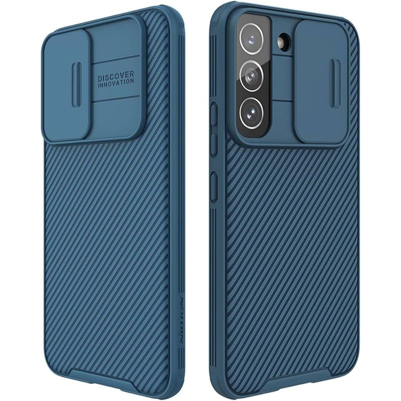 NILLKIN - Carcasa Nillkin Camshield Pro para Samsung Galaxy S22 Plus Azul