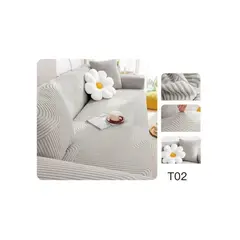 GENERICO - JUEGO de Fundas Sillón, Sofá texturizada y elastizadas 3+1+1