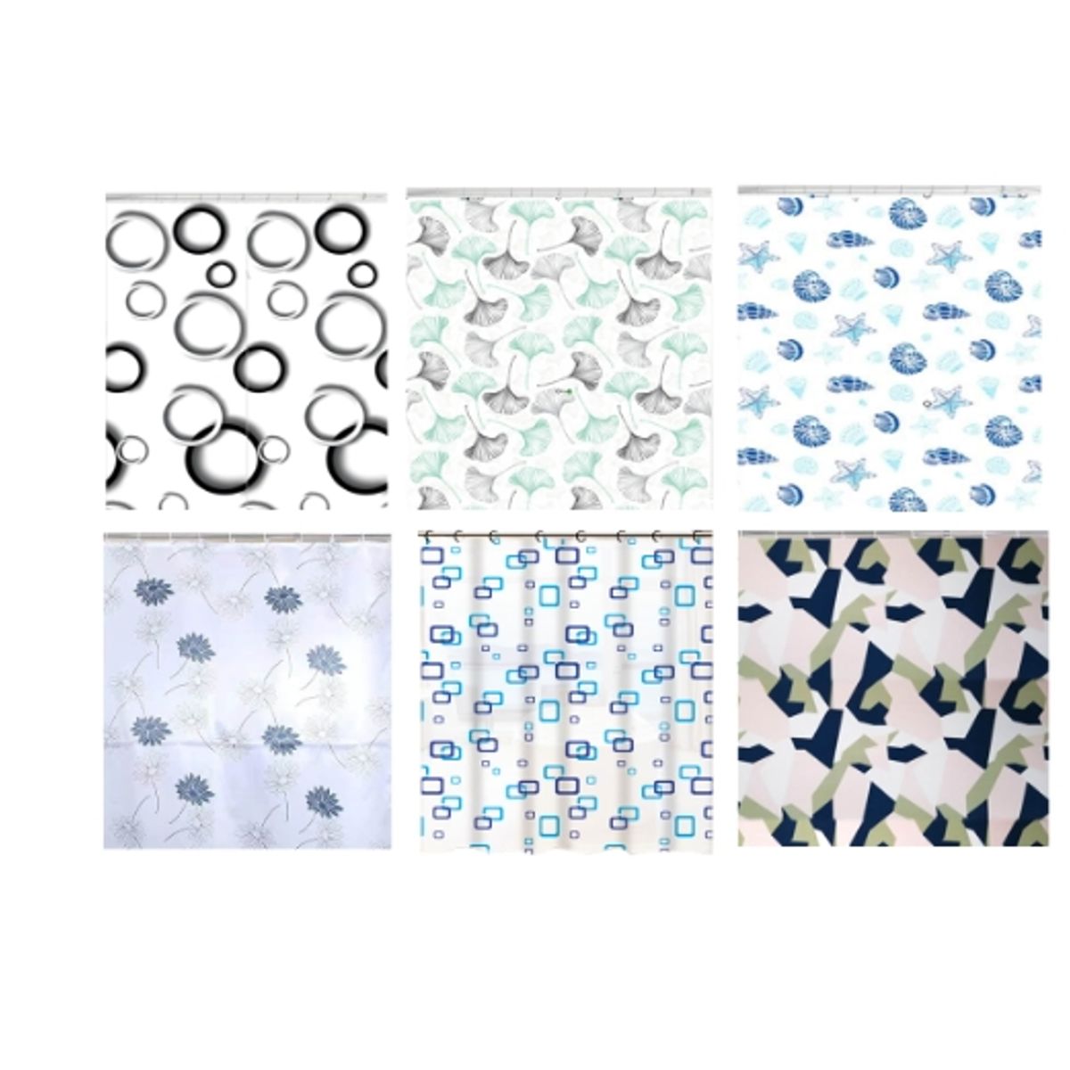 GENERICO - Cortina De Ducha Poliester Con Diseño 170X180CM