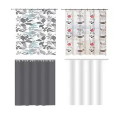 GENERICO - Cortina De Ducha Plastica Con Diseño 180X200CM