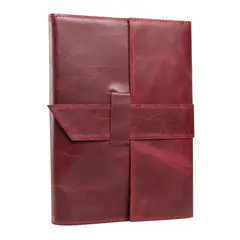 FRANZ MOSSI - Cuaderno Agenda Diario De Cuero Genuino A5 Wine
