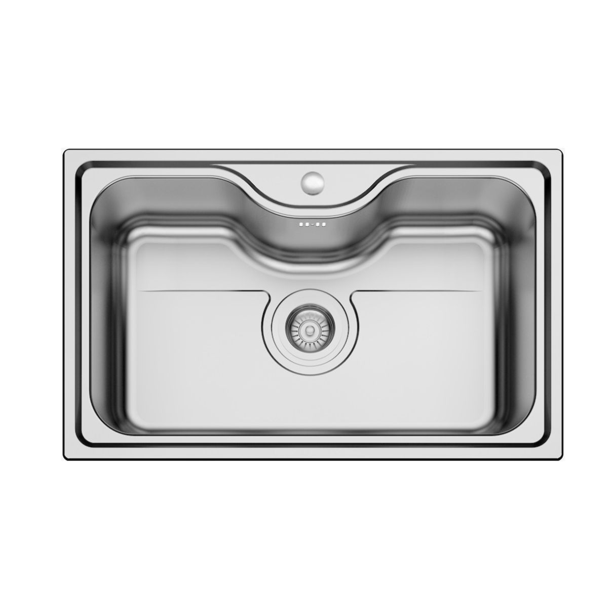 TAUMM - Lavaplatos Simple Empotrable Ancho 80x50x22 Cm Hessen