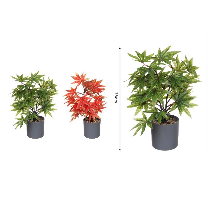 GENERICO - Plantas Decorativas De Mesa De 28cm Verde oscuro