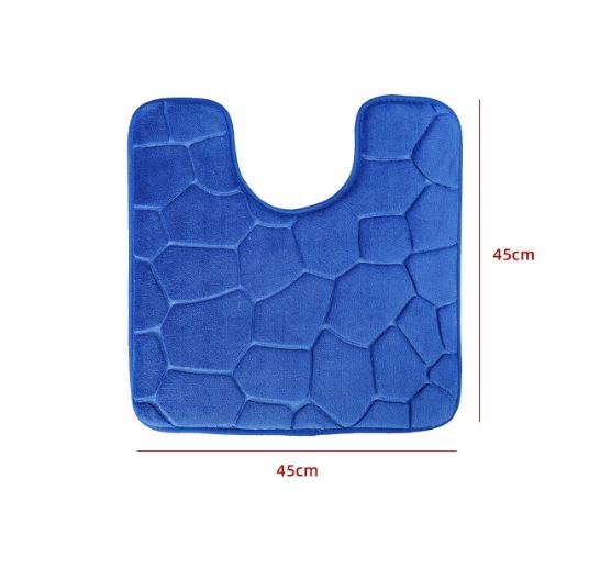 Alfombra De Baño Diseño Piedra Color Azul 45X45CM | Sodimac - Falabella