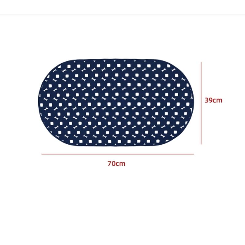 GENERICO - Alfombra Antideslizante De Ducha Azul 70X39CM