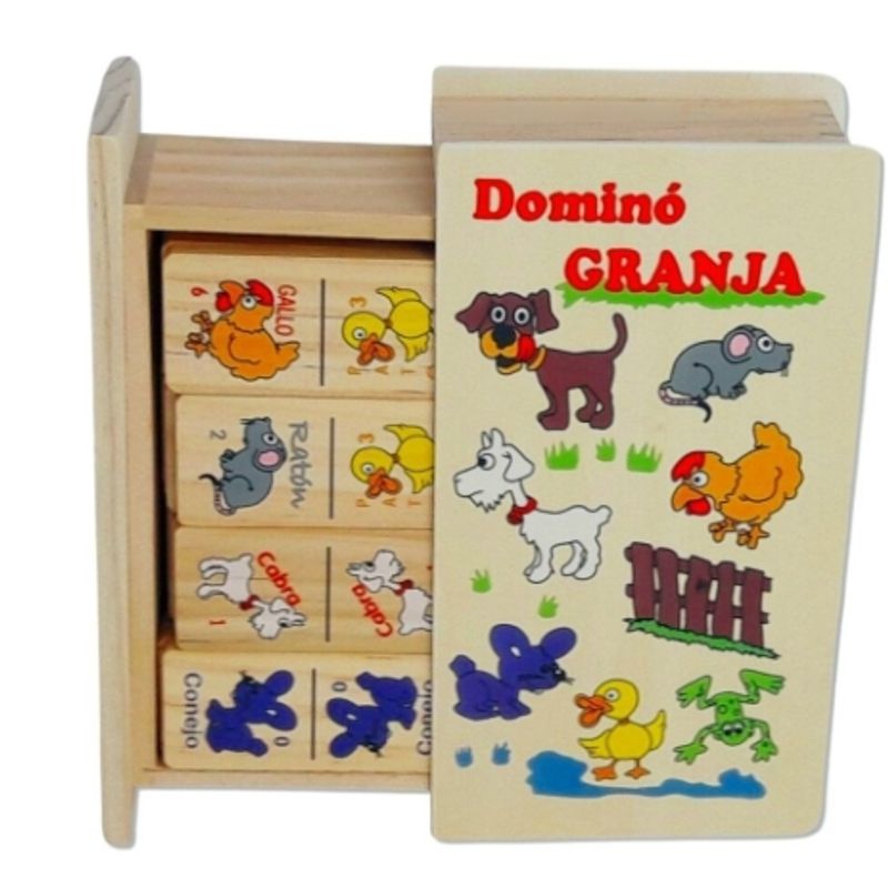 GENERICO - Dominó Grande Juguete Didáctico de Madera