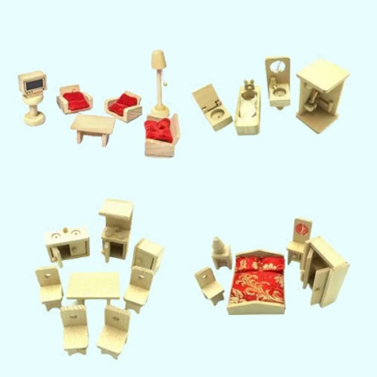 GENERICO - Mini Mueble Juguete Miniatura de Madera