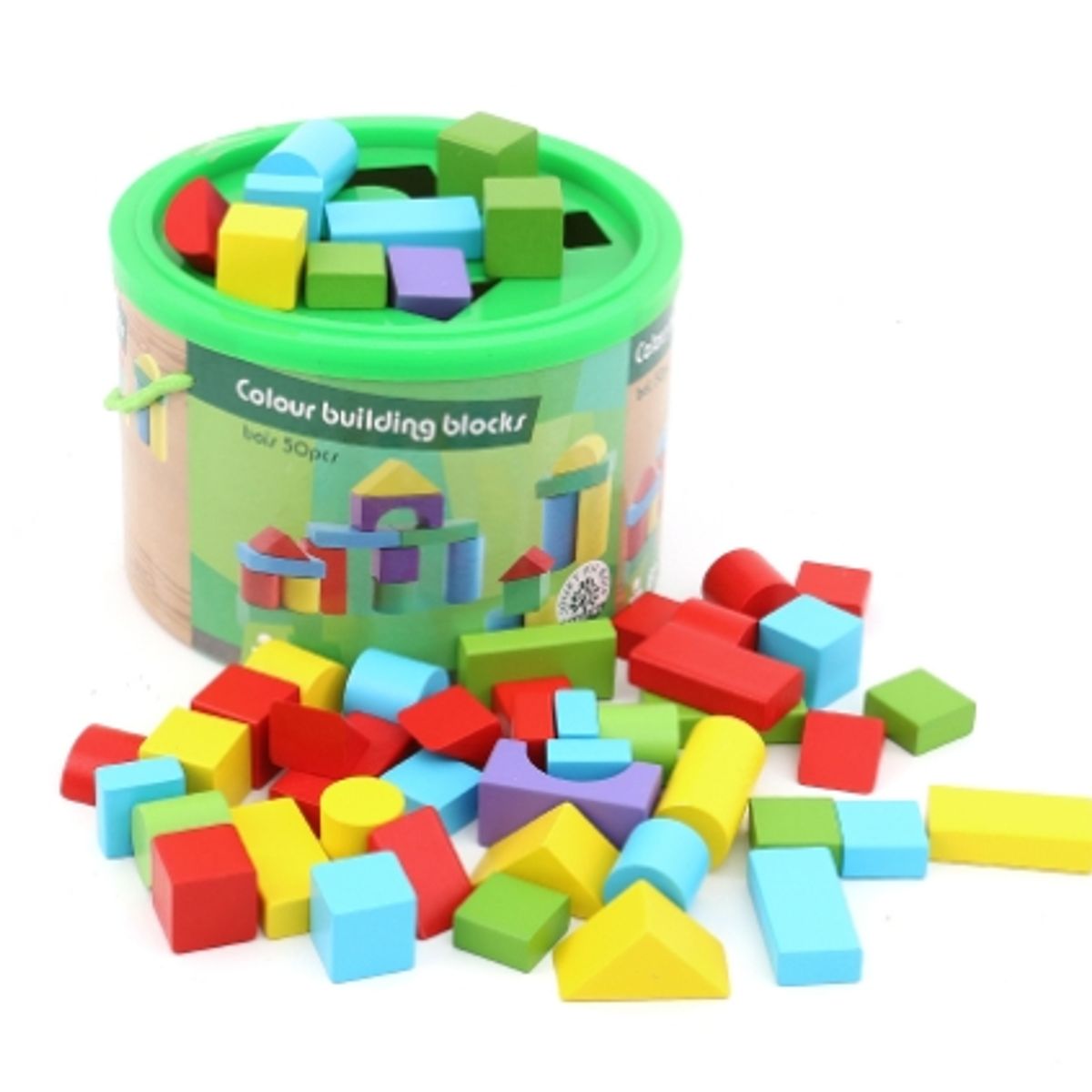 GENERICO - Balde 50 Bloques de Madera