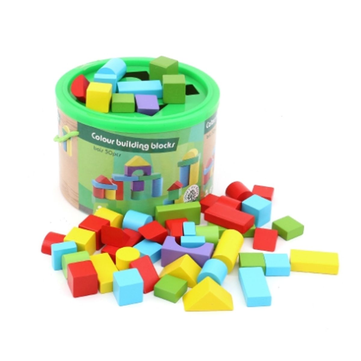 GENERICO - Balde 50 Bloques de Madera