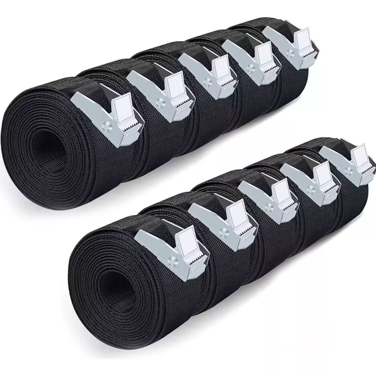 KUANGYE - 10 Cincho Correa Amarre Trinquete Hebilla Cinta Auto Moto 2m