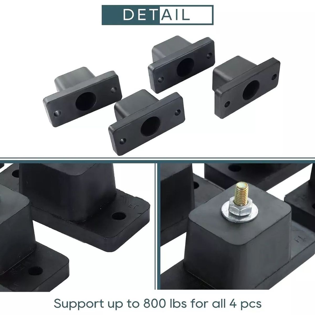 KUANGYE - Soporte De Goma Para Aire Acondicionado Exterior