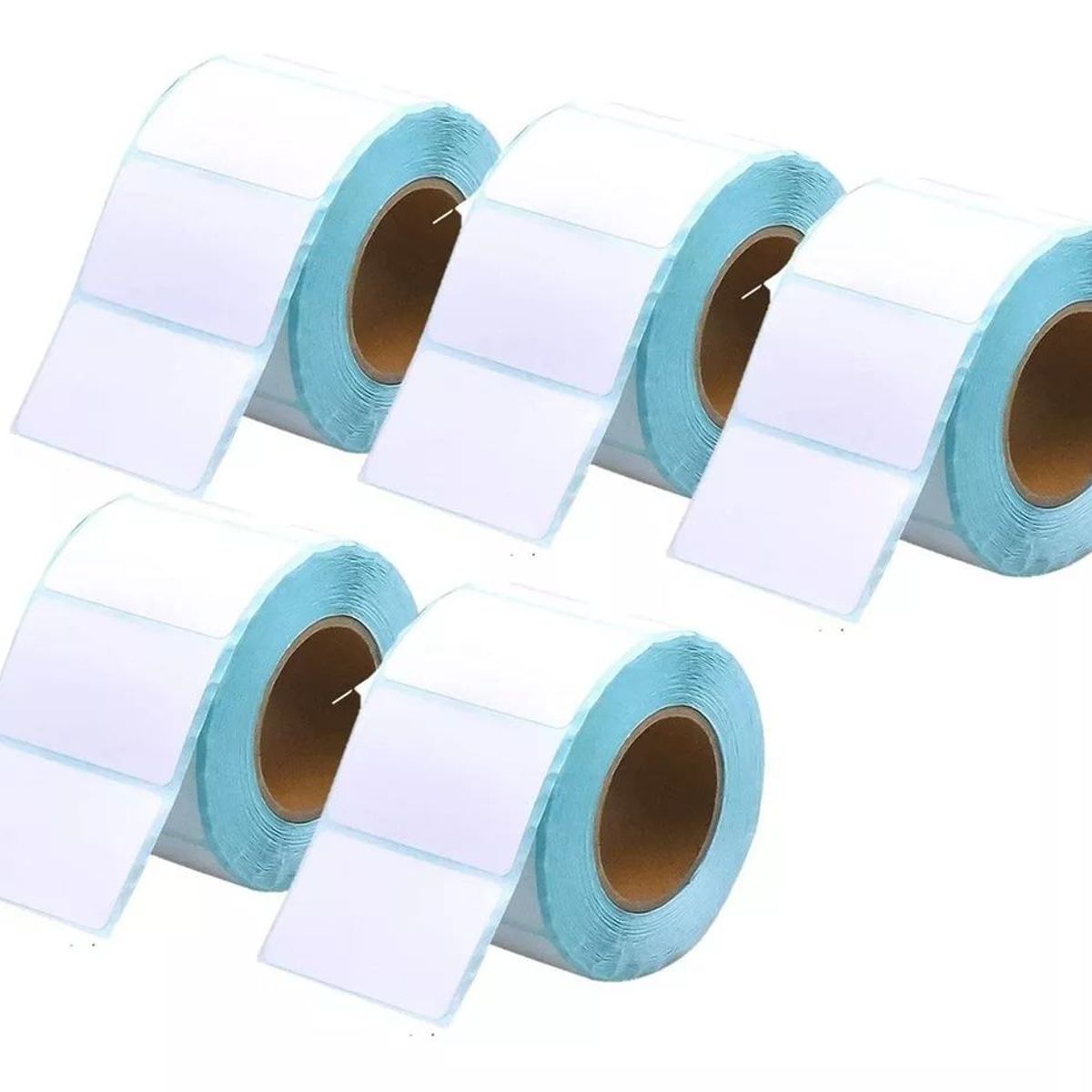 KUANGYE - Pack X5 Rollo Etiquetas Termicas Etiqueta Autoadhesiva 40x30