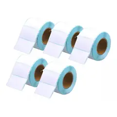 KUANGYE - Pack X5 Rollo Etiquetas Termicas Etiqueta Autoadhesiva 40x30