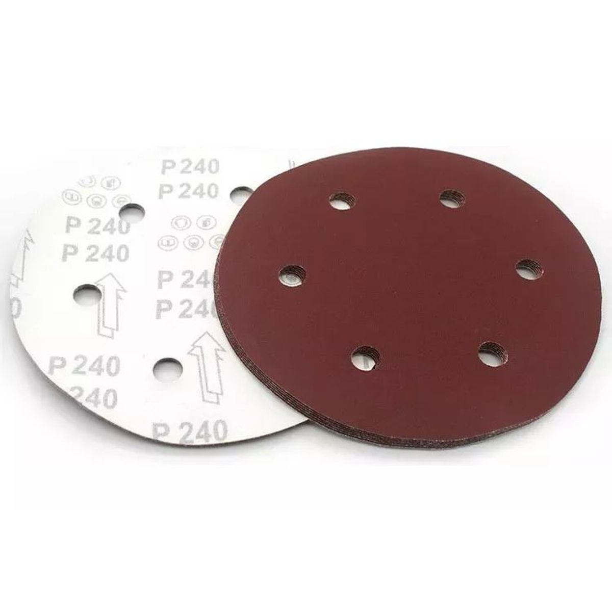 KUANGYE - Disco Lija Velcro 225mm Grano 80 Set 10 Unidades