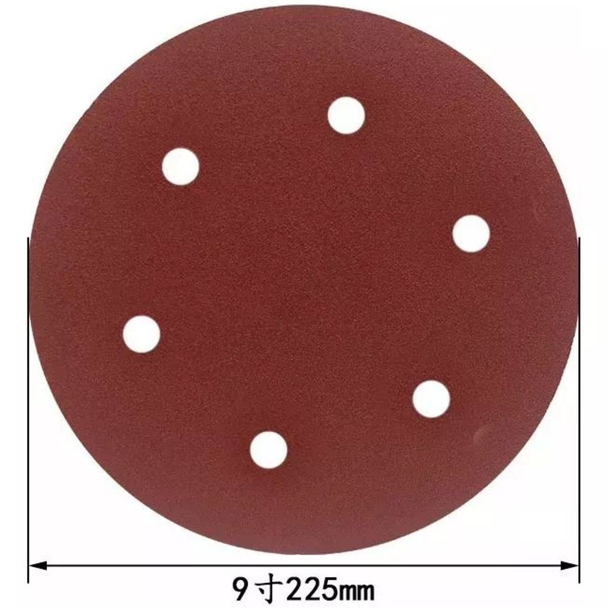 KUANGYE - Disco Lija Velcro 225mm Grano 80 Set 10 Unidades